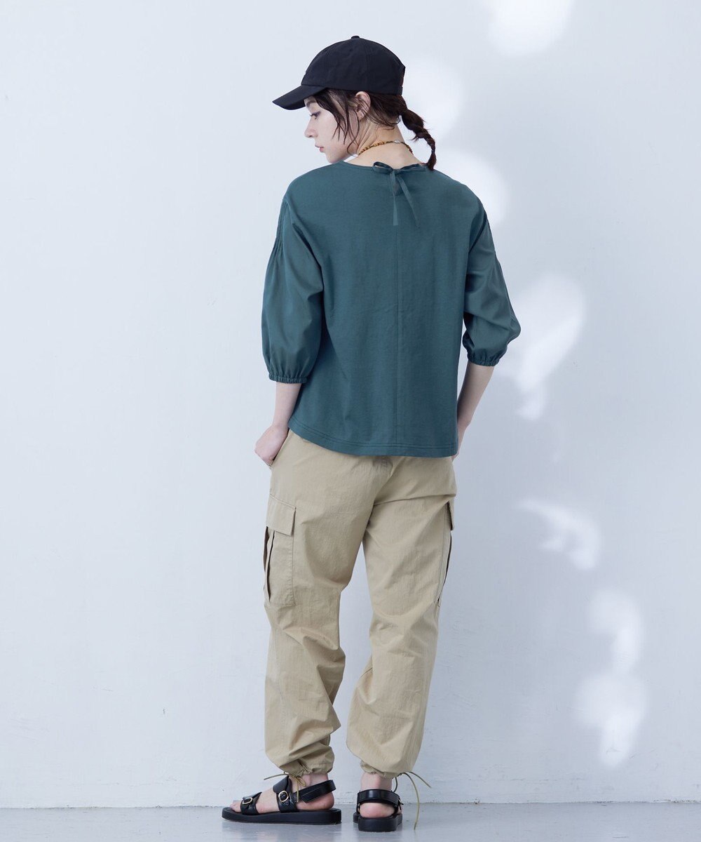 J.PRESS YORK STREET 【WOMEN】ファブリックスリーブ　プルオーバー 