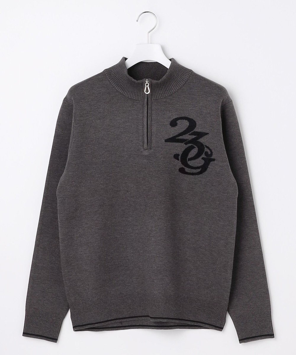 23区GOLF 【MEN】ロゴグラフィックもちもちニット 