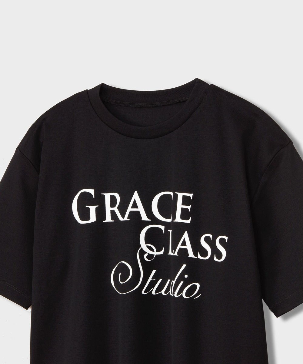 GRACE CONTINENTAL レタードシルケットTシャツ 