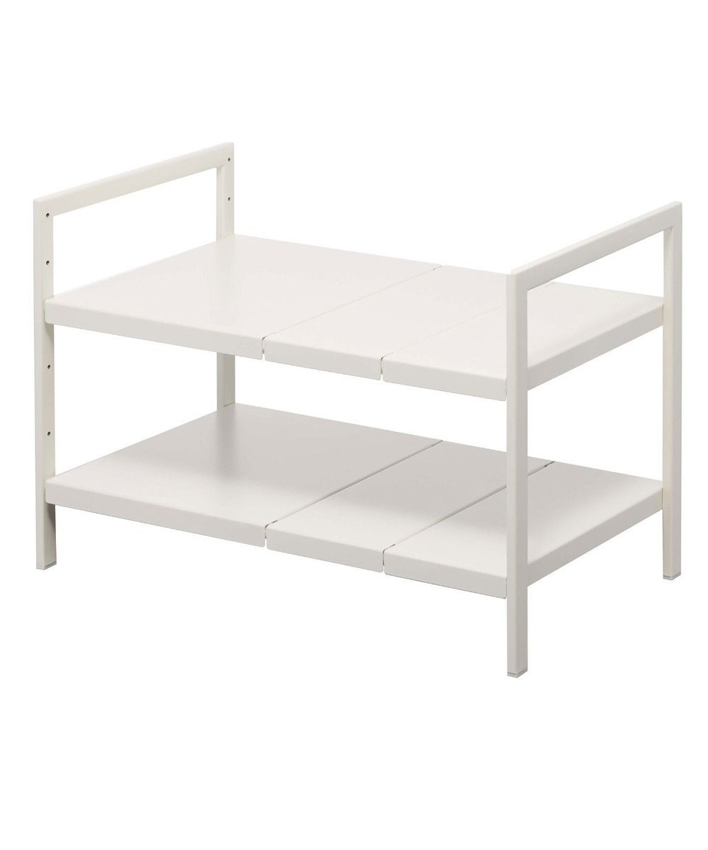 tower 伸縮シンク下ラック 2段 タワー D30 ホワイト 