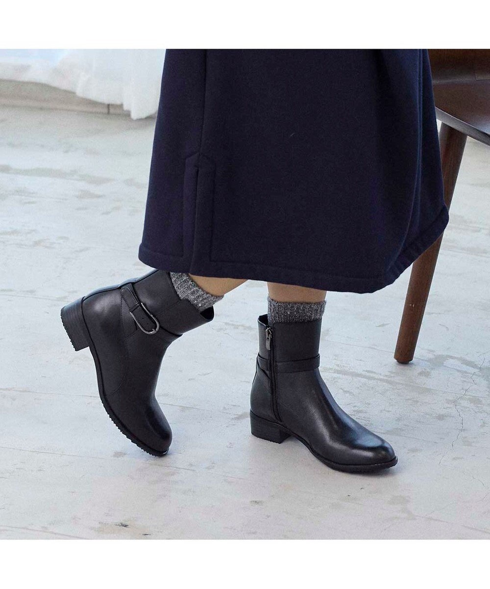 ing <ing>【WEB限定】ベルトデザインミドルブーツ 