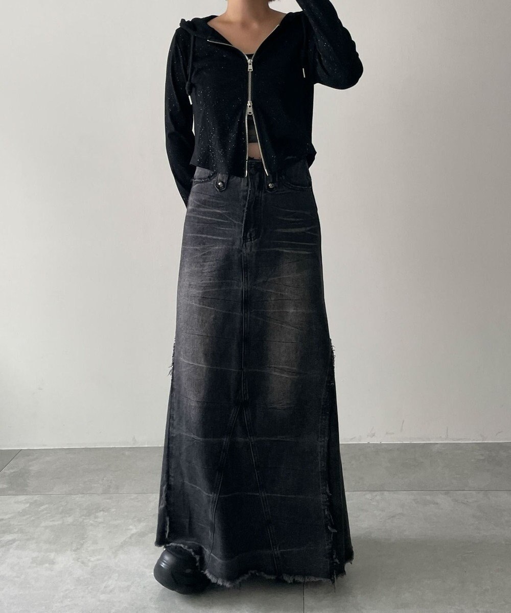 WEGO カーブヘムダブルZIPパーカー 