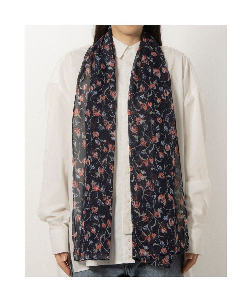 UNBILLION カシュネ cache nez / 花柄シフォンスカーフ 