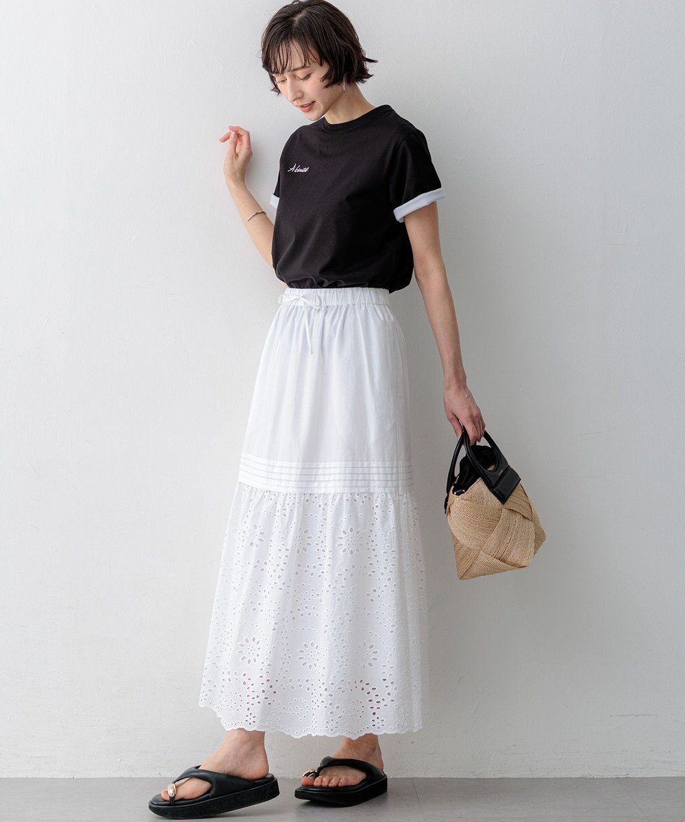 23区 S 【先行予約/見上愛さん着用】シアーコンフォート クルーネック Tシャツ 