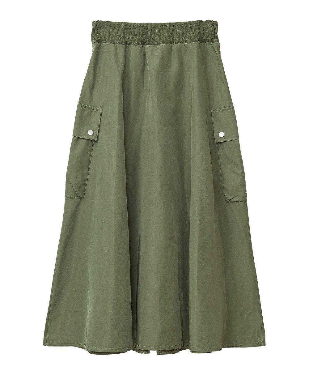 Green Parks ・ＳＵＧＡＲ　ＳＰＯＯＮ　ミリタリーフレアスカート 