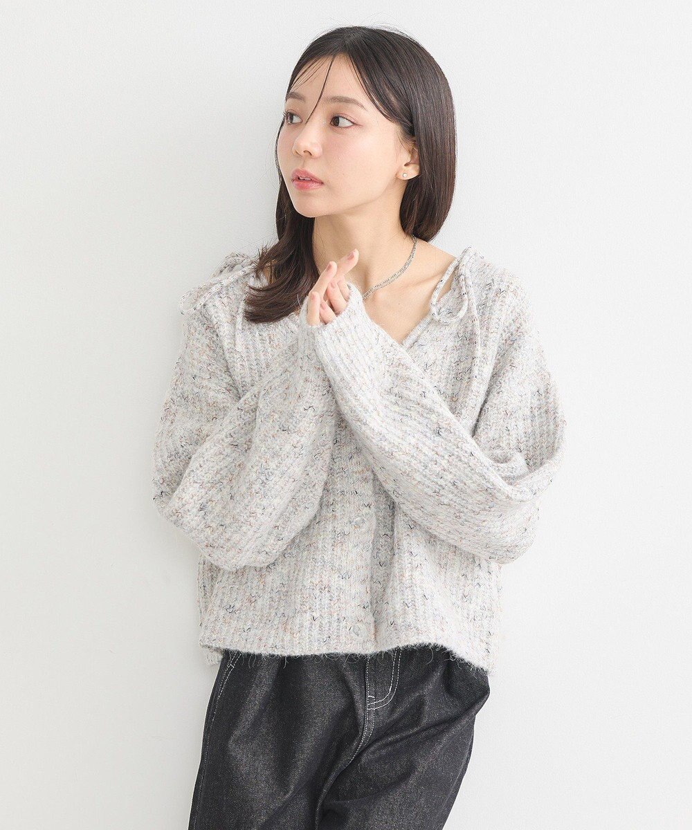 earth music&ecology 【WEB限定】SET2点ショートカーディガン＋リボンキャミソール 