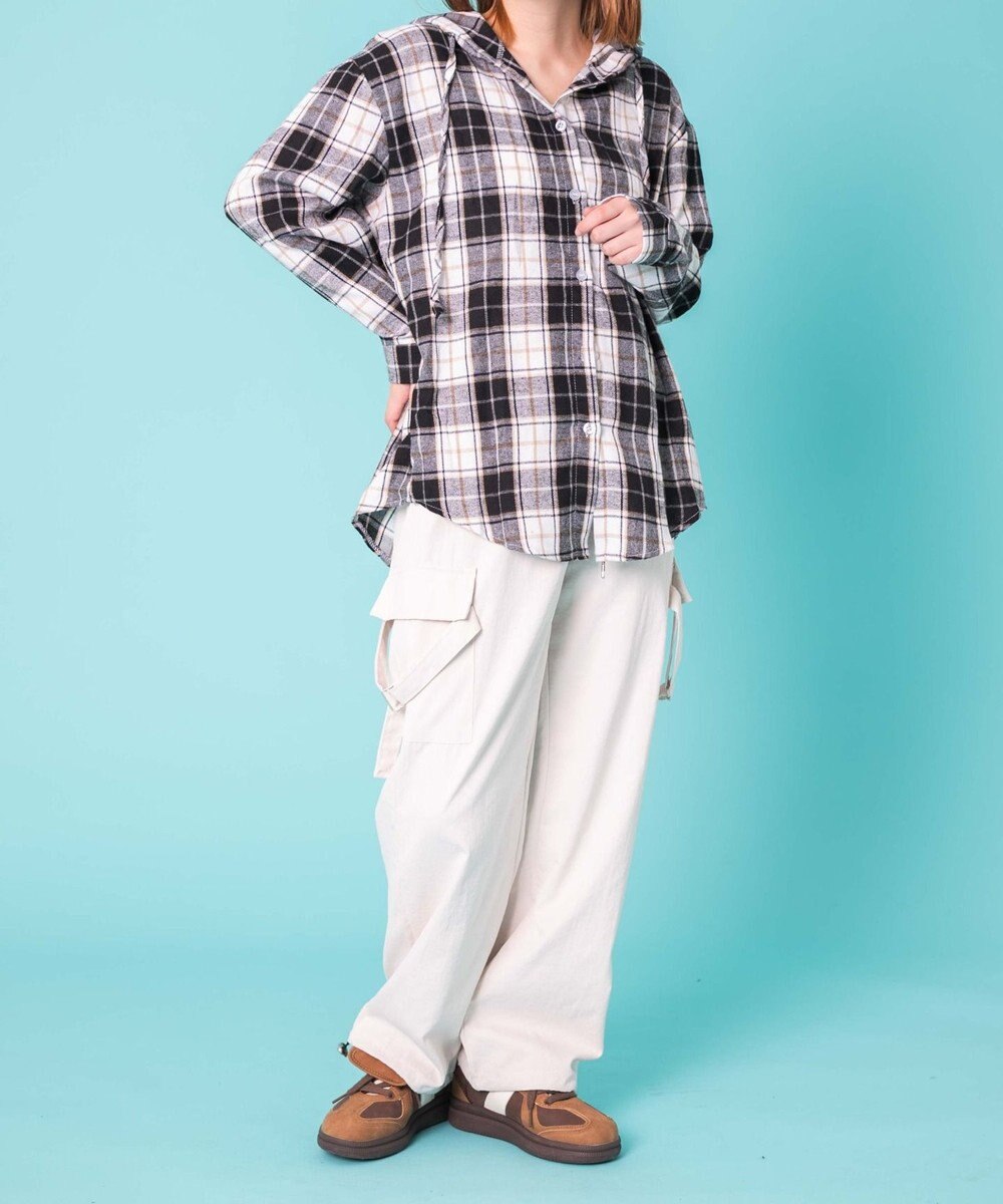 WEGO 【ウエストゴム】サイドベルトカーゴパンツ 