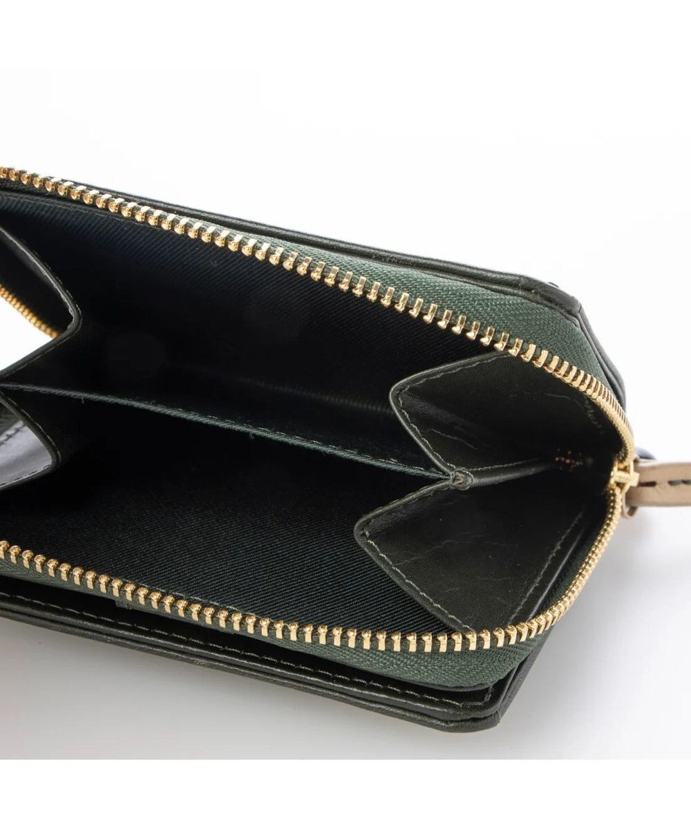 UNBILLION perche ジェムストーンチャームハーフラウンドウォレット 