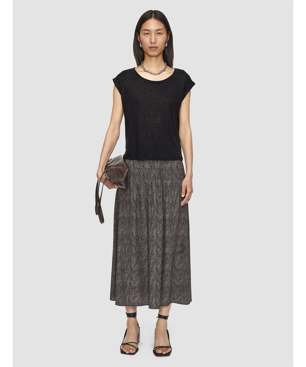 JOSEPH 【洗える】リネンジャージー　キャップスリーブトップス 