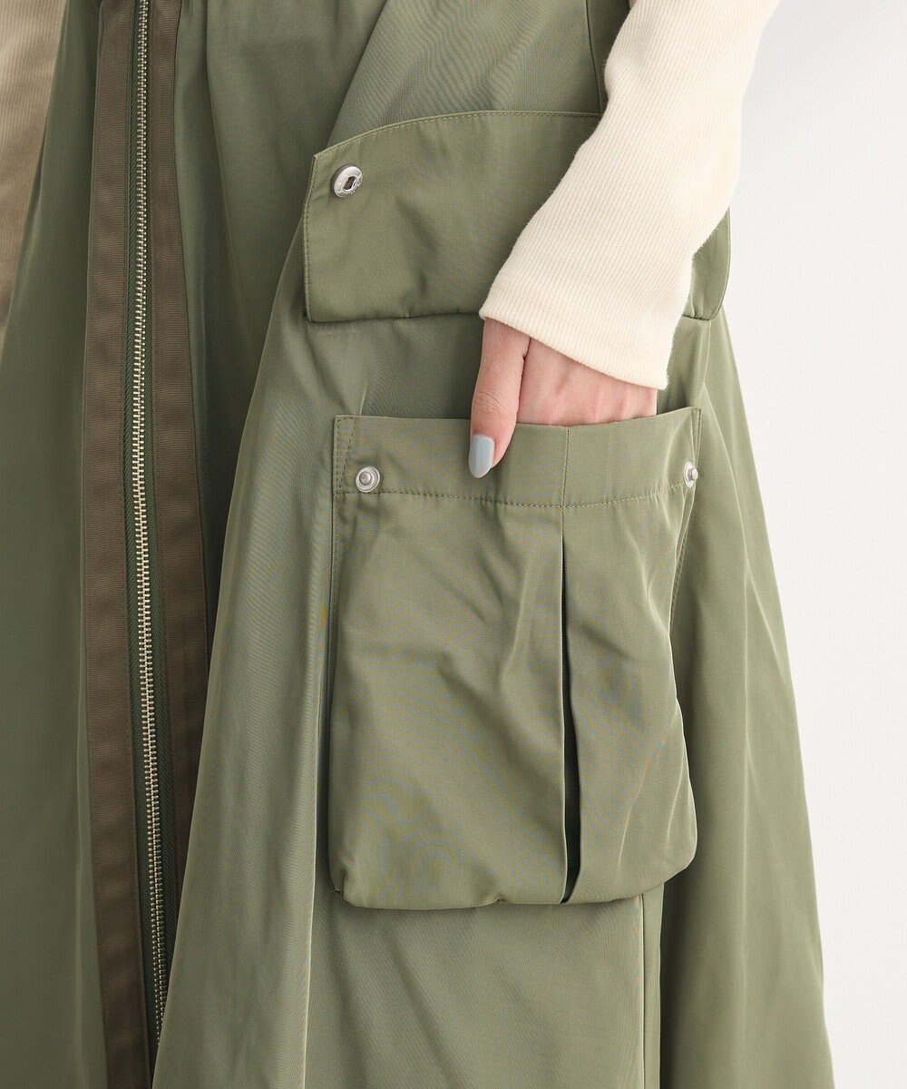 Green Parks ・ＳＵＧＡＲ　ＳＰＯＯＮ　ミリタリーフレアスカート 