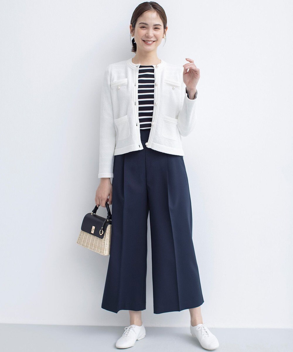 組曲 ミニブークレーツイードニットジャケット 