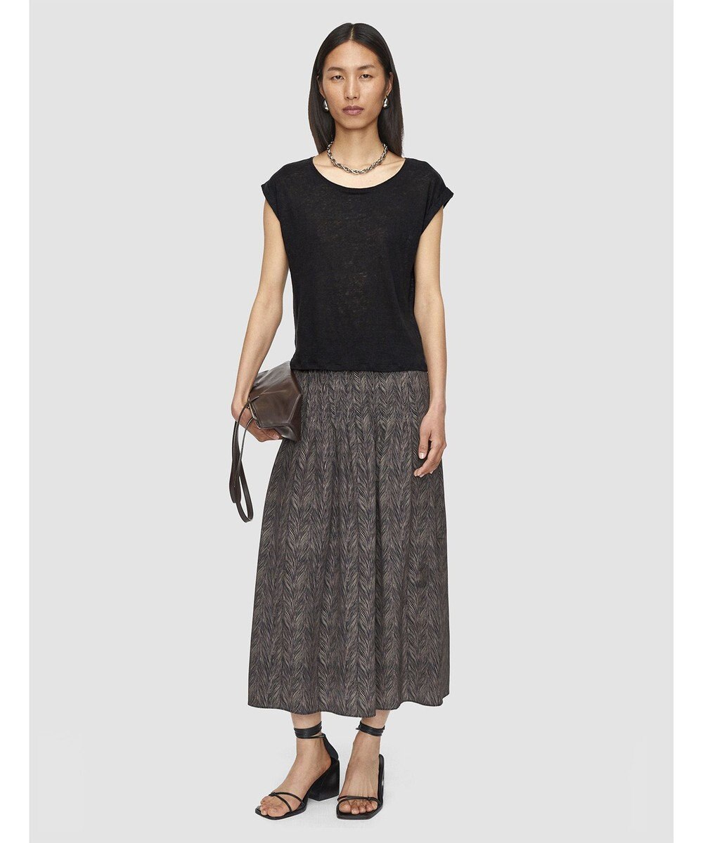 JOSEPH 【洗える】リネンジャージー　キャップスリーブトップス 