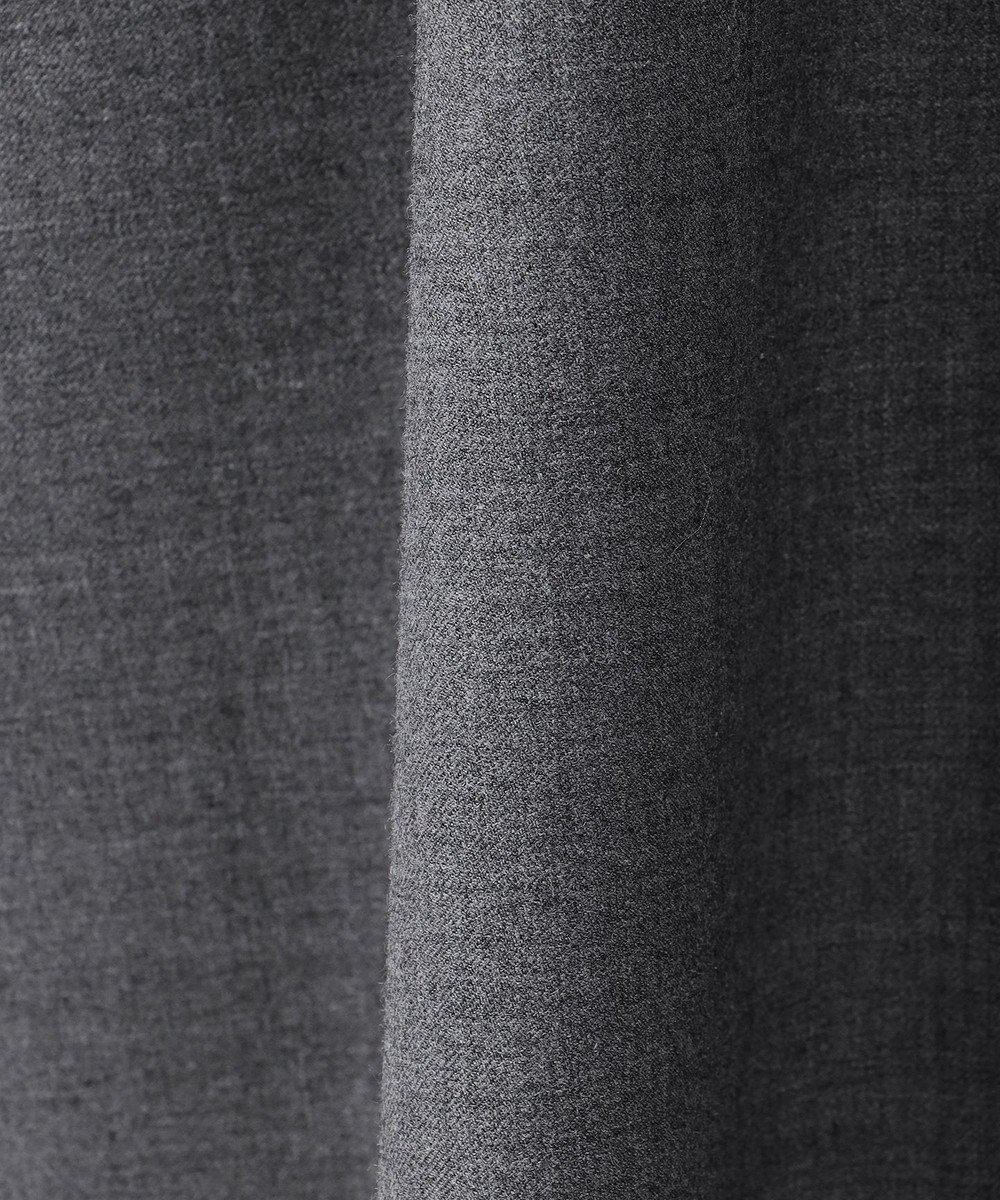 23区 【洗える】ウールストレッチツイル シャツワンピース 