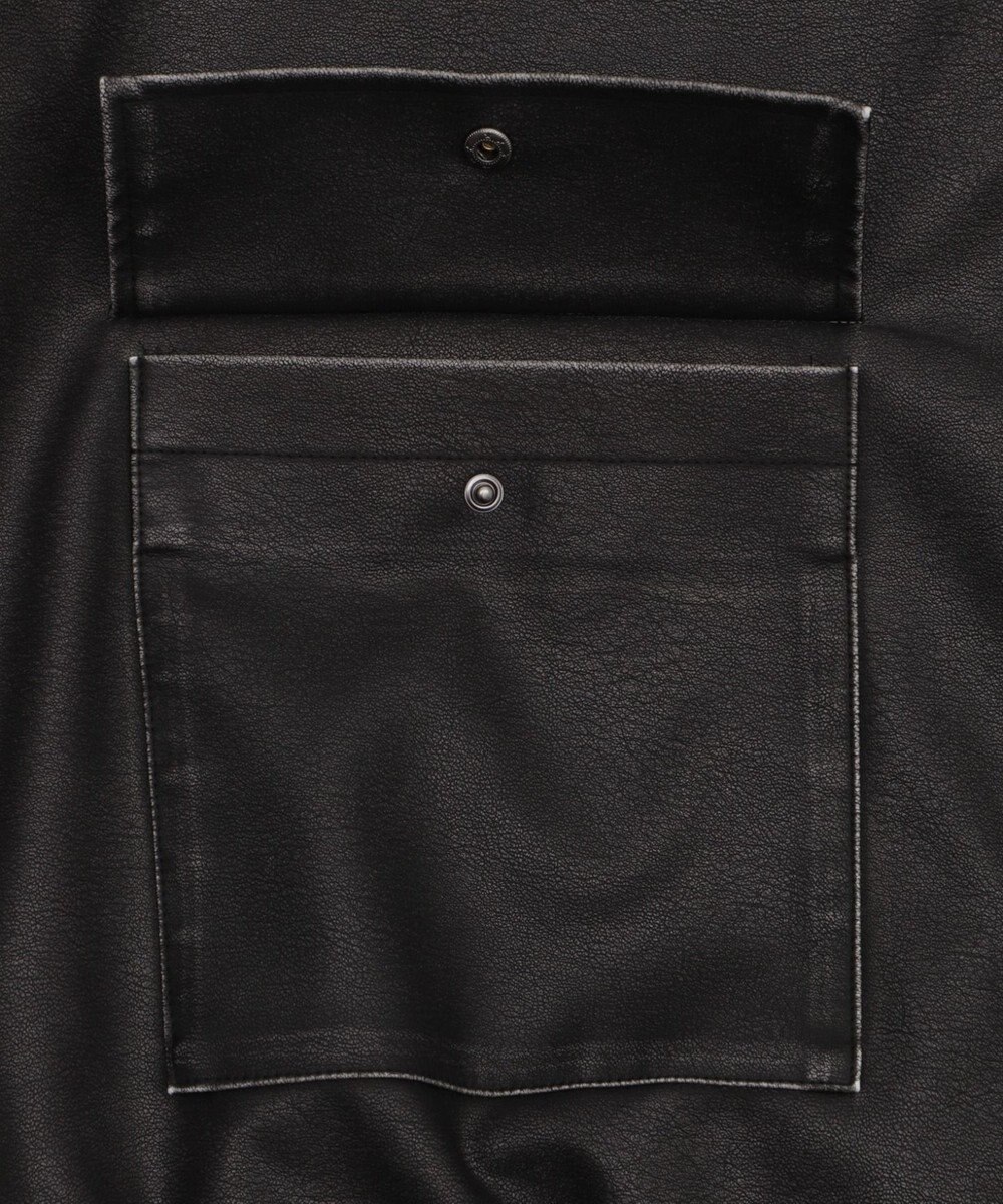 WEGO ヴィンテージライクPUジャケット 