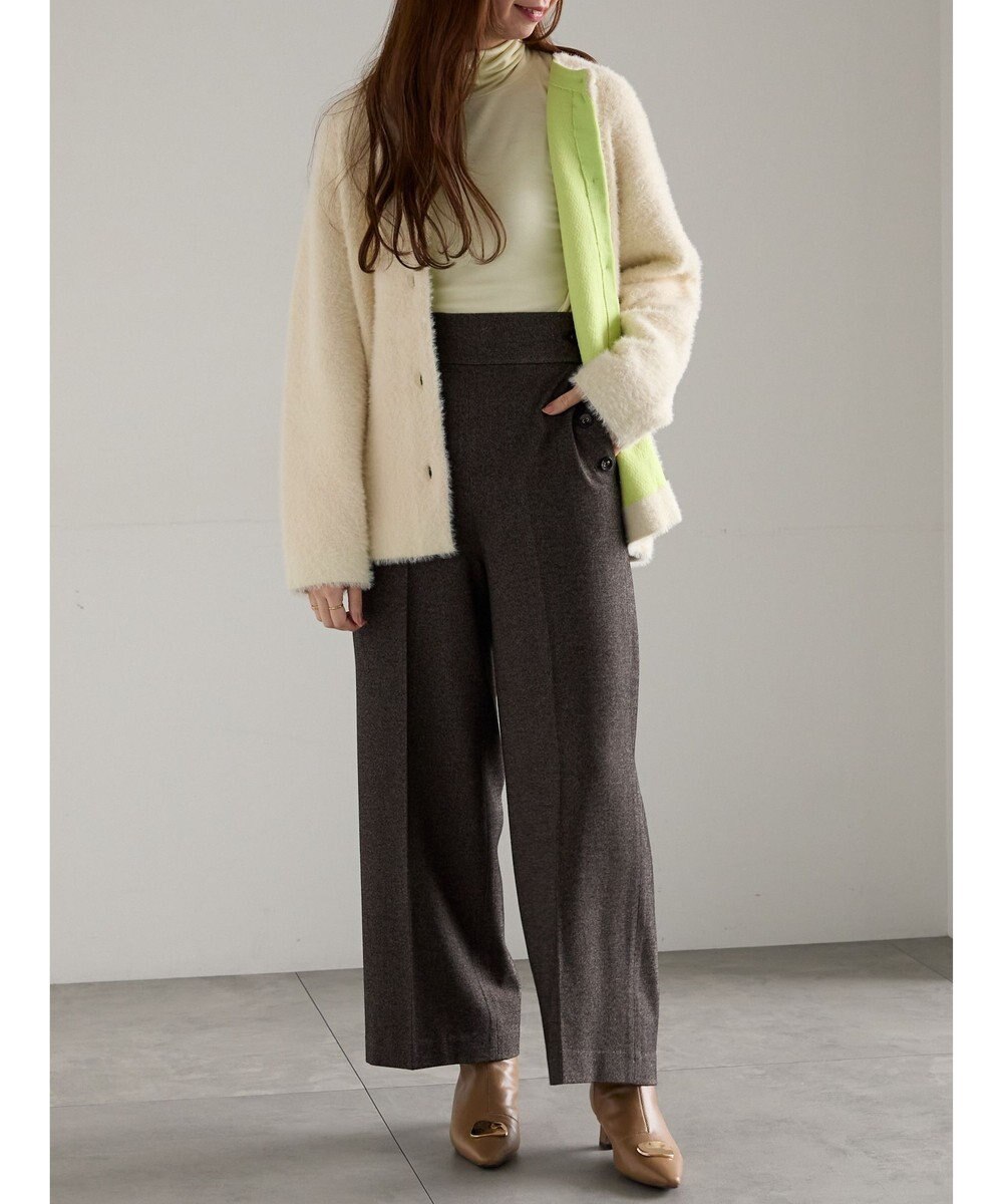 Te chichi ツイードワイドパンツ（セットアップ可） 