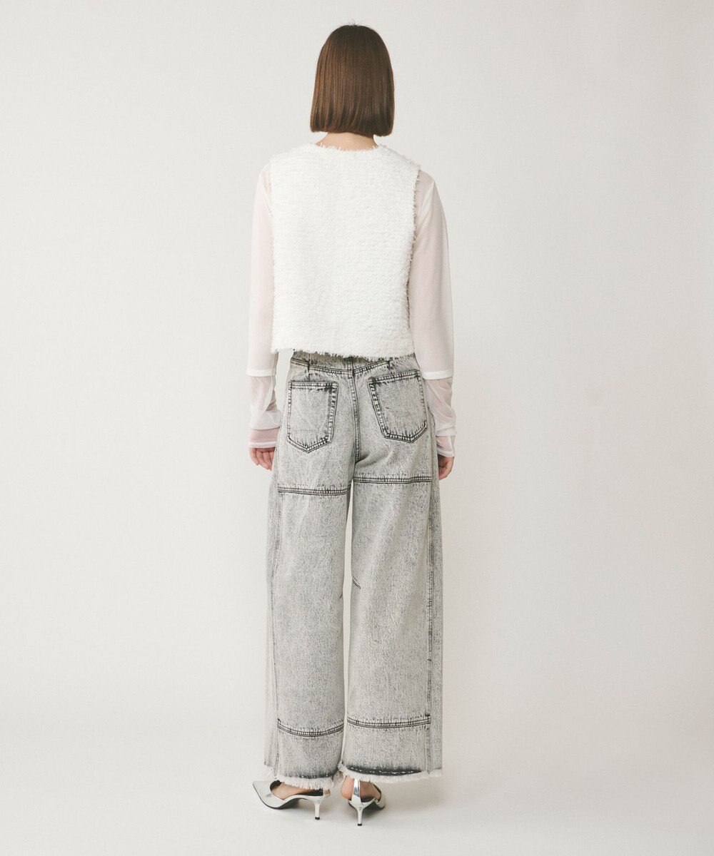 GRACE CONTINENTAL ライン切替デニムパンツ 