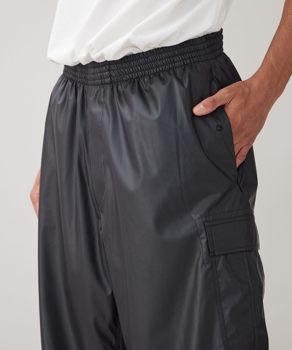 UNFILO MENS レザーライクカーゴパンツ [23年秋冬商品] 