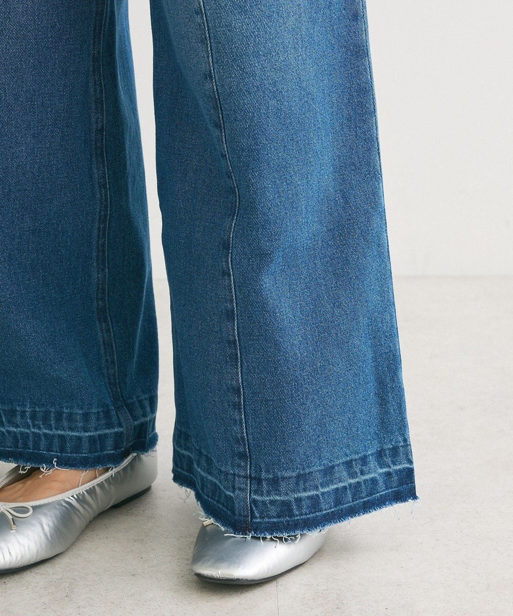 Green Parks ・ＳＵＧＡＲ　ＳＰＯＯＮデニムハイウエストワイドパン 