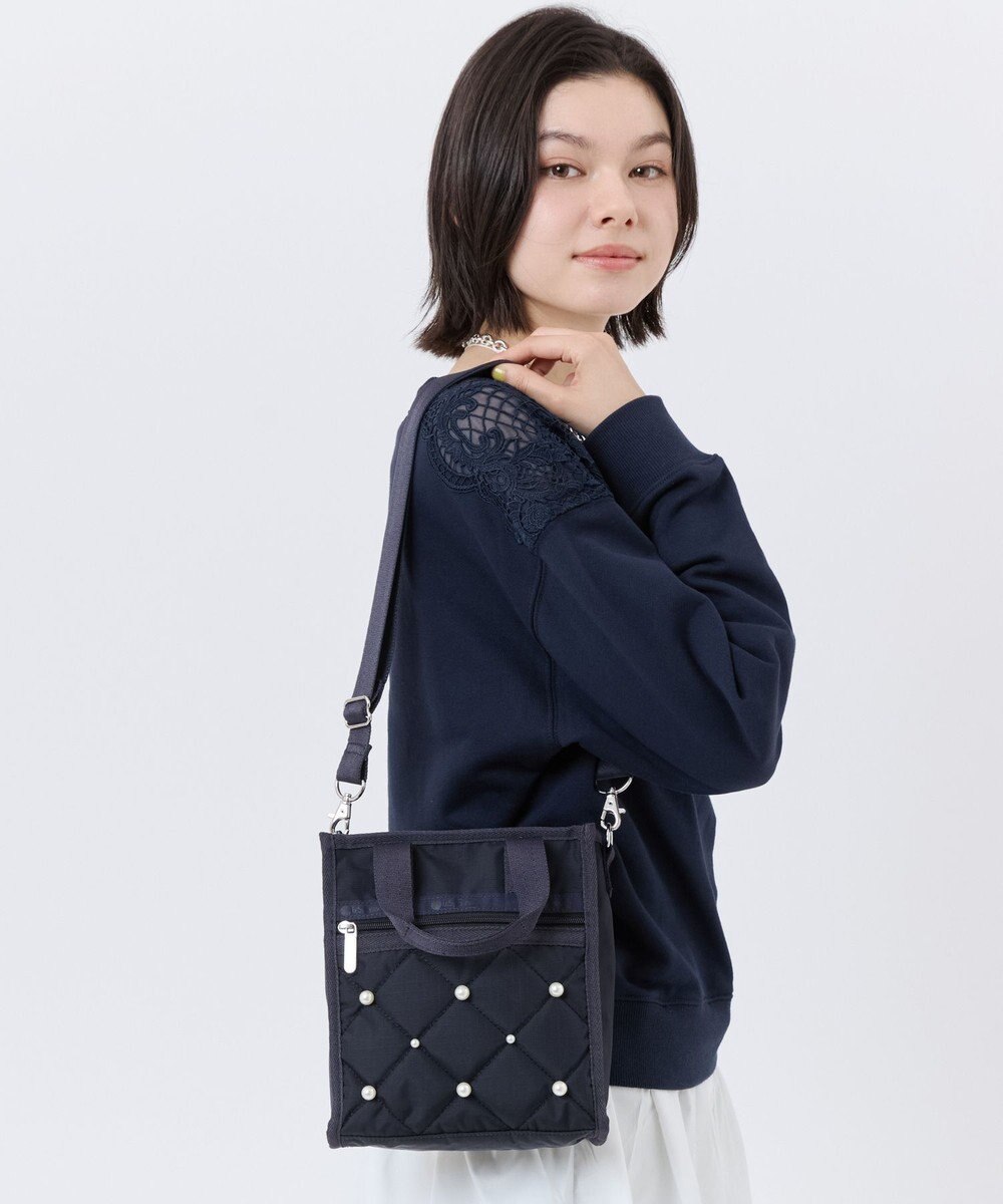 LeSportsac MINI N/S TOTE W/ PEARLS/ディープシーパール 