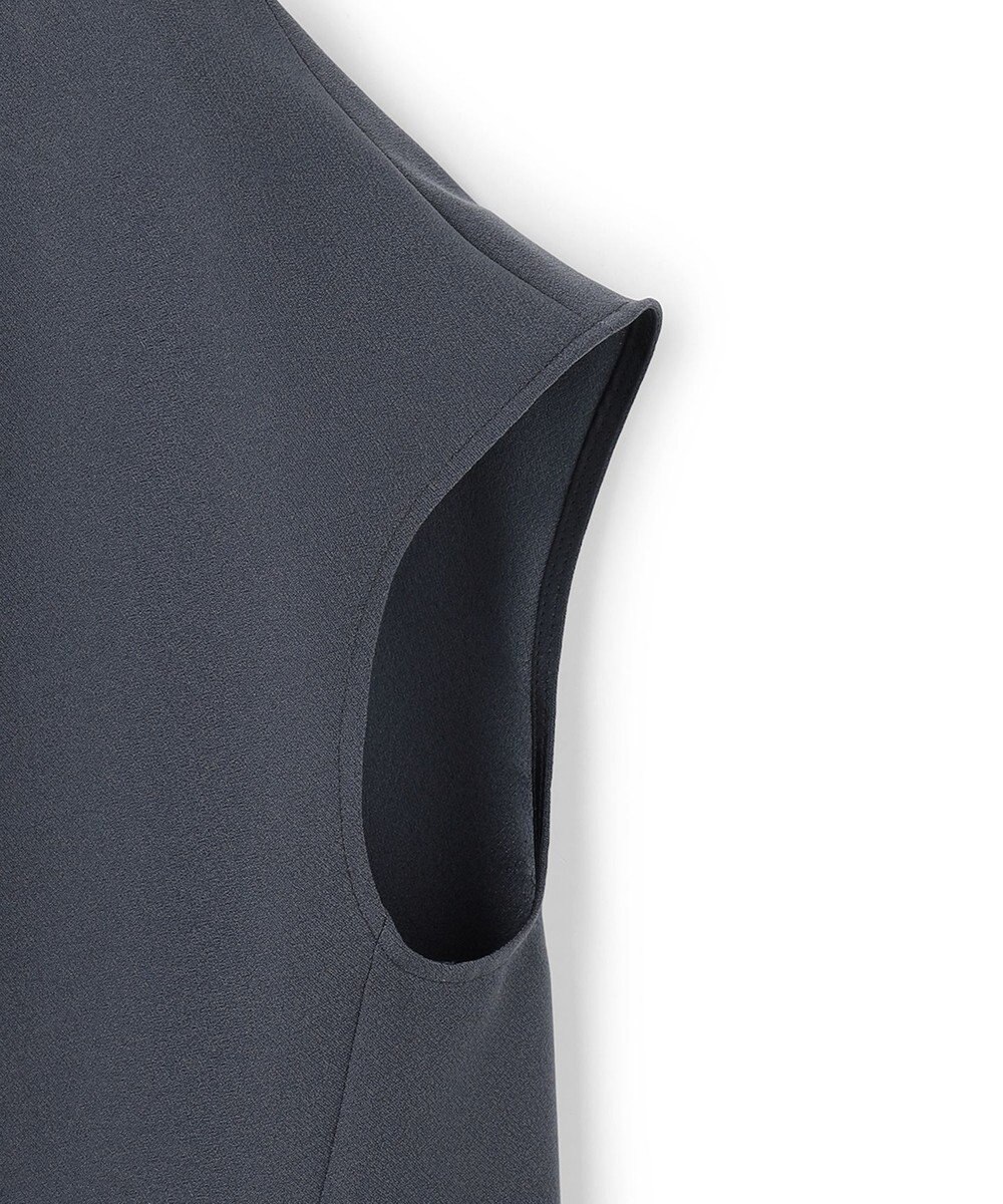 ICB 【先行予約】 FluidBackSatin フレンチスリーブブラウス 