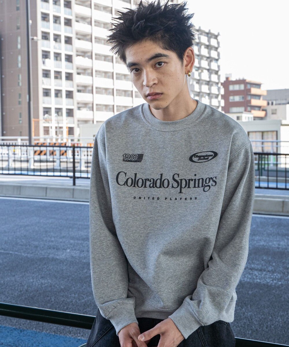 WEGO 【ユニセックス着用ITEM/裏起毛/SMLサイズ展開】リラックスフィットゲームロゴプルオーバー 