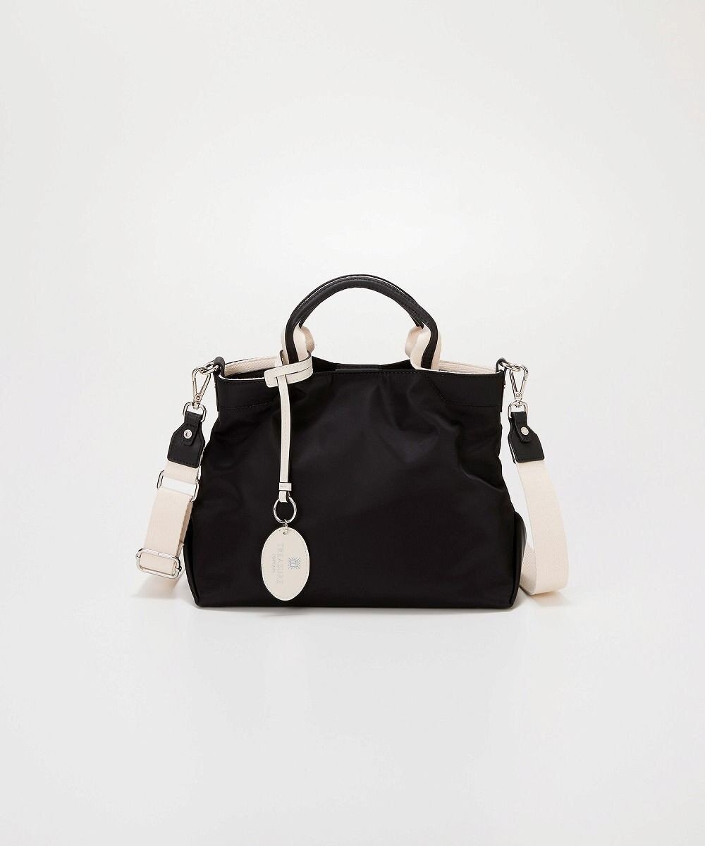 TOPKAPI 【TREASURE TOPKAPI】】ストライプハンドル ナイロン 2way ミニ トートバッグ 