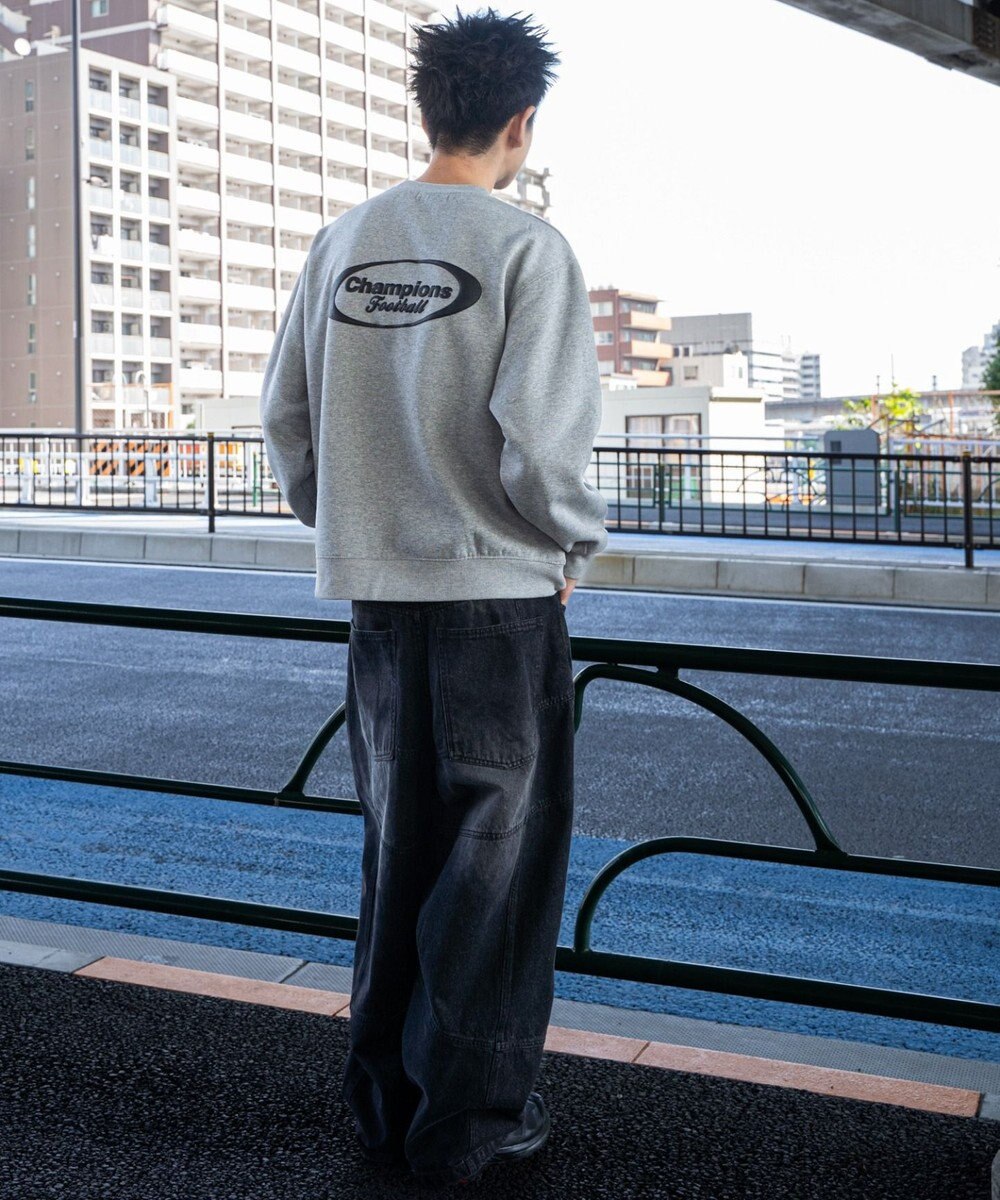 WEGO 【ユニセックス着用ITEM/裏起毛/SMLサイズ展開】リラックスフィットゲームロゴプルオーバー 