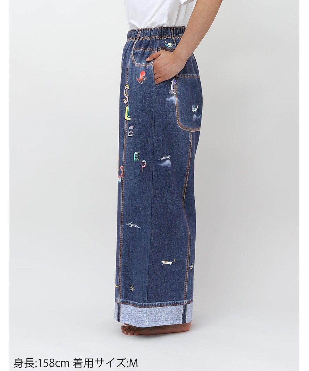 tsumori chisato SLEEP ツモリチサト ボトムス 綿100%(本体) ワイドパンツ 長ズボン ルームウエア レディース UOX510 /ワコール 