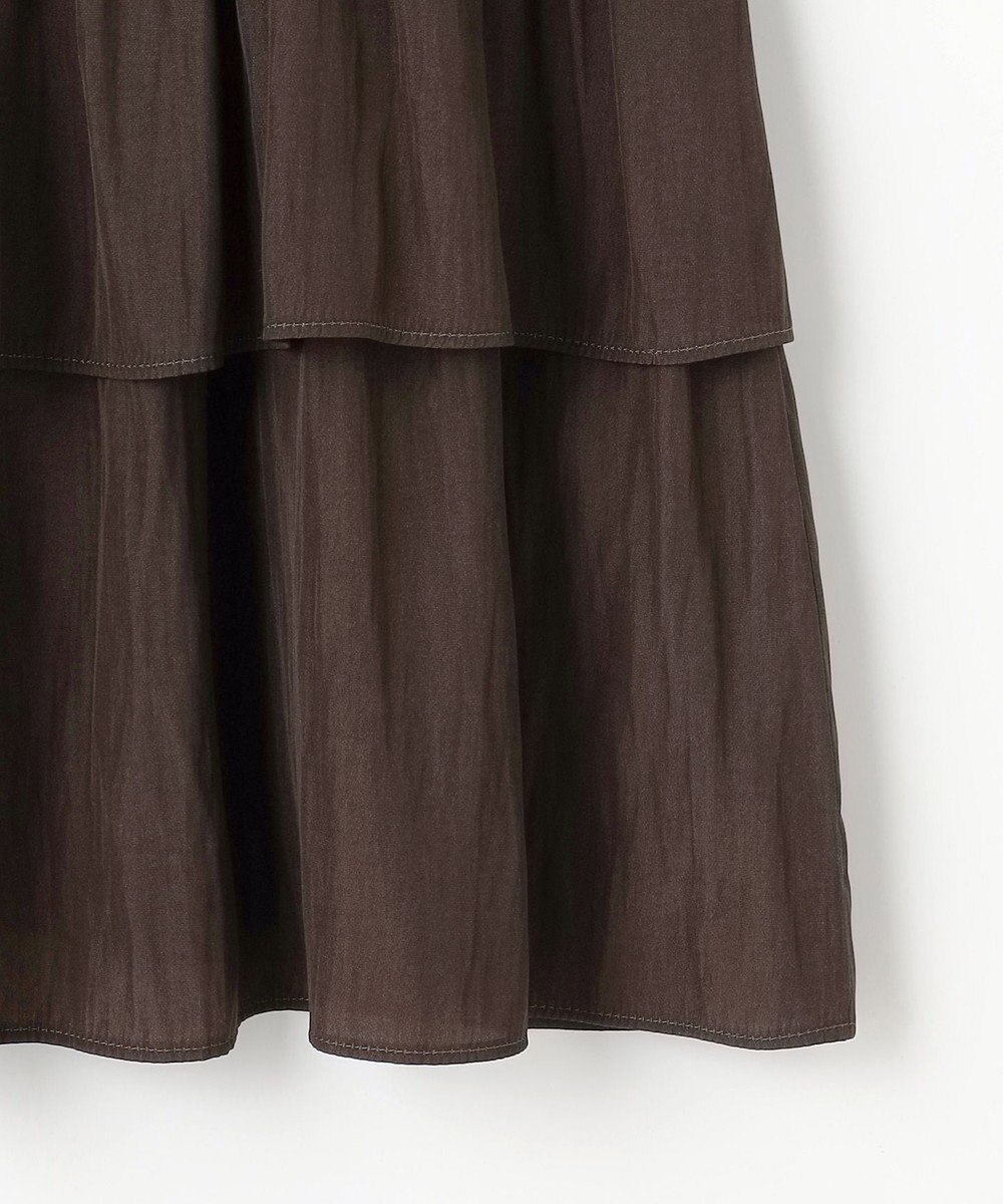 組曲 【入江未悠さんコラボ】ギャザーライトデシンティアード ブラウス 