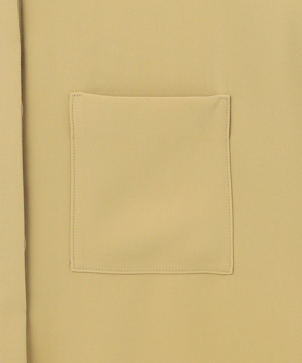 ICB L 【洗える】ライトダブルクロス クロップドシャツ 