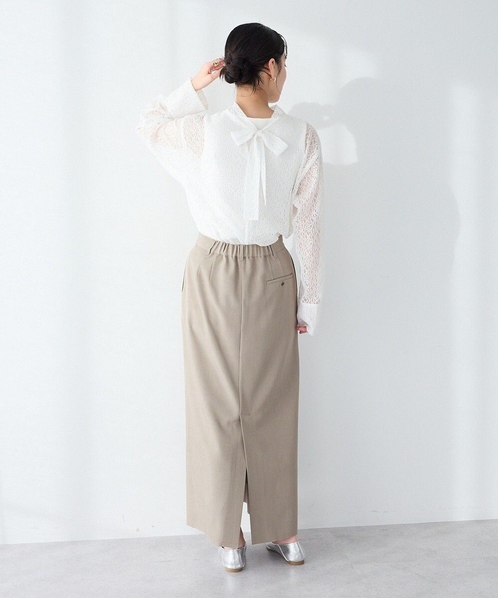 CRAFT STANDARD BOUTIQUE ＜セレモニー＞カットアウトヘムIラインスカート 