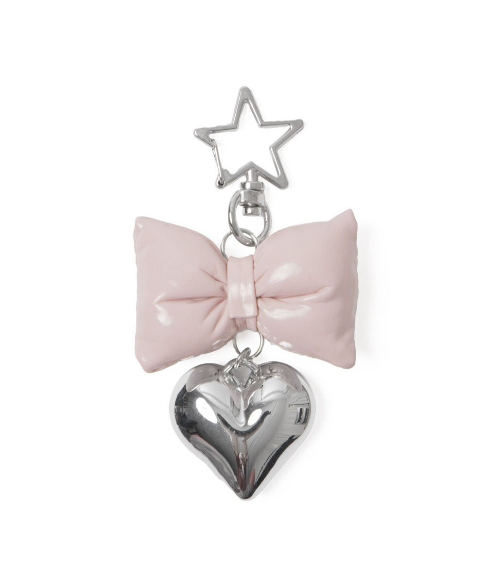 WEGO クッションリボンハートキーホルダー 