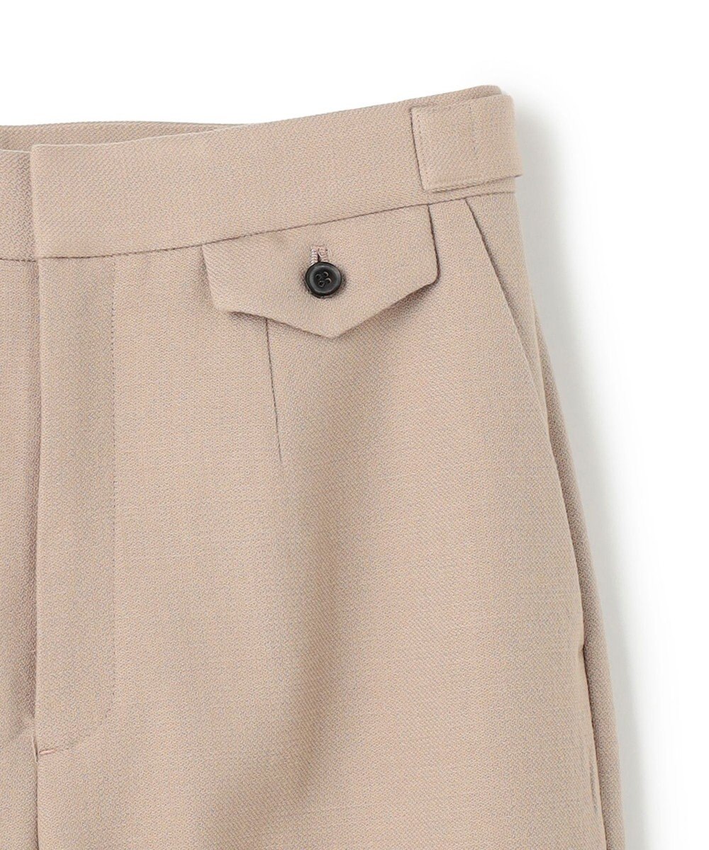 BEIGE， BUNNELL / ウールタブボタンストレートパンツ 