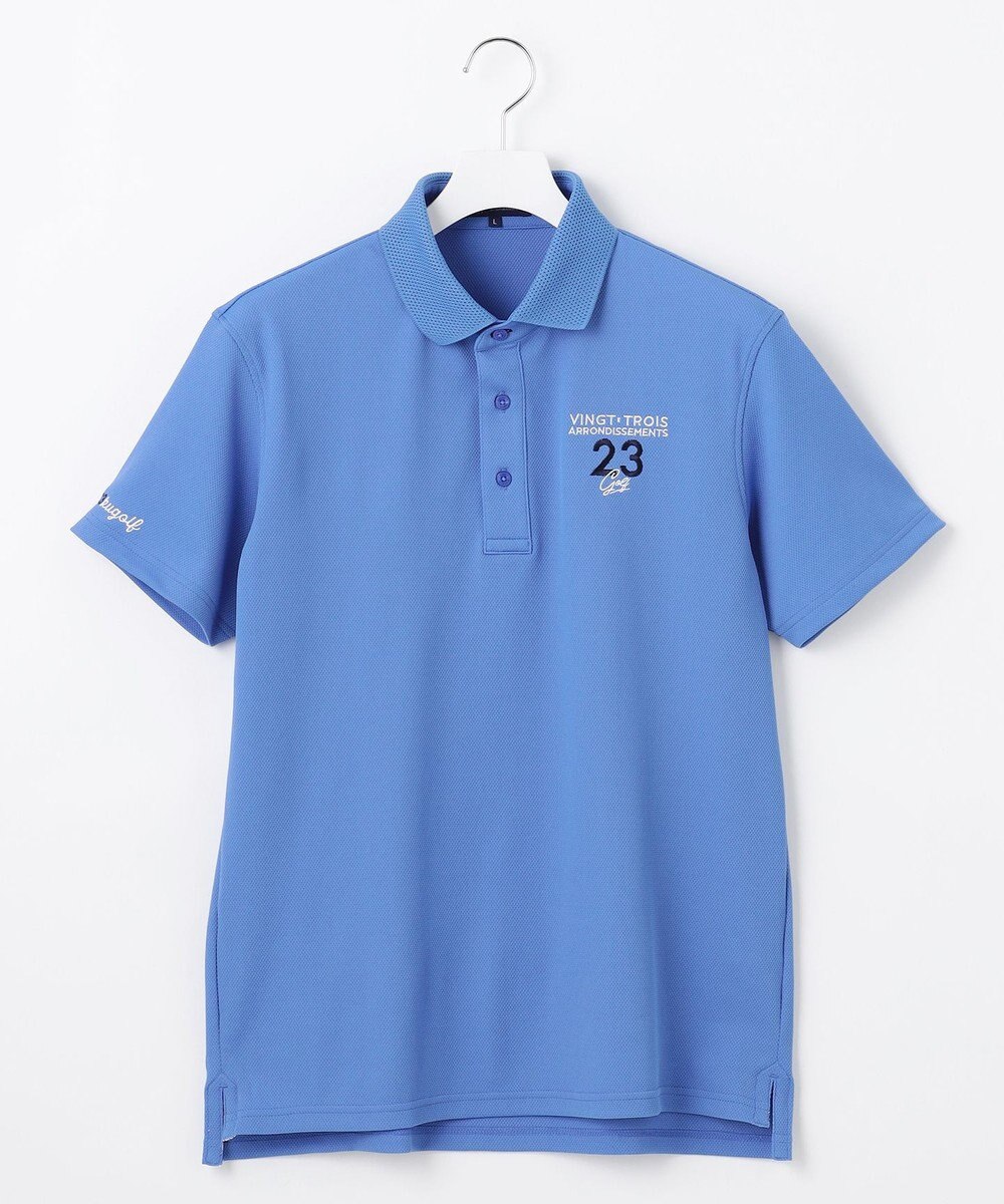 23区GOLF 【MEN】ハニカムライトカノコメッシュ衿ポロ 