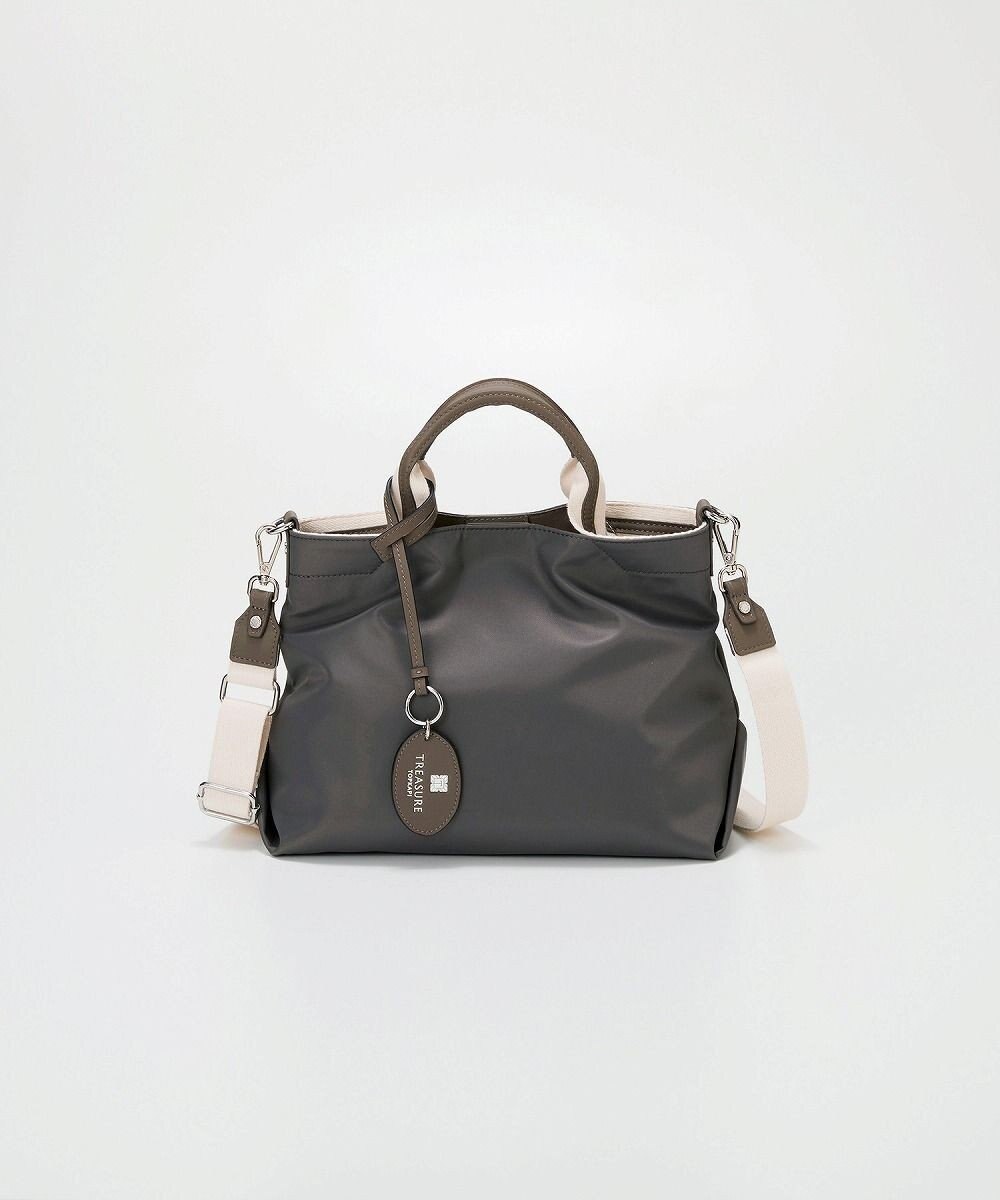 TOPKAPI 【TREASURE TOPKAPI】】ストライプハンドル ナイロン 2way ミニ トートバッグ 