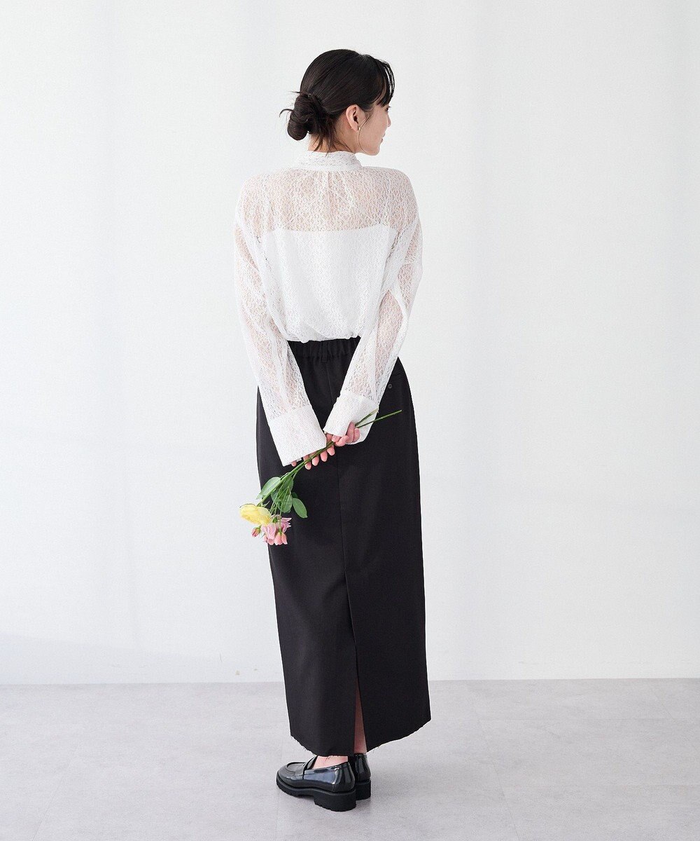 CRAFT STANDARD BOUTIQUE ＜セレモニー＞カットアウトヘムIラインスカート 