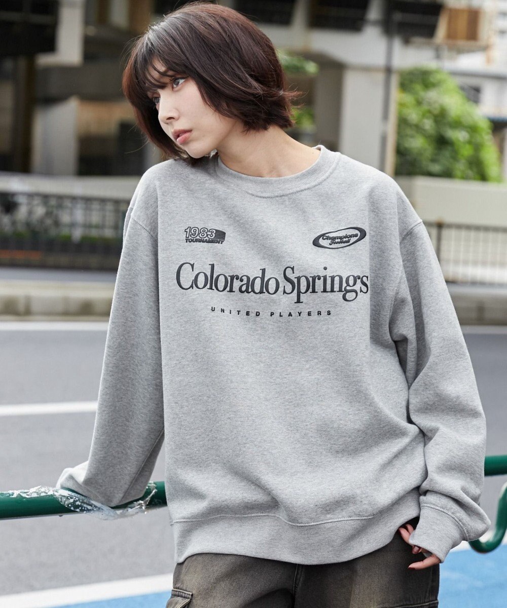 WEGO 【ユニセックス着用ITEM/裏起毛/SMLサイズ展開】リラックスフィットゲームロゴプルオーバー 