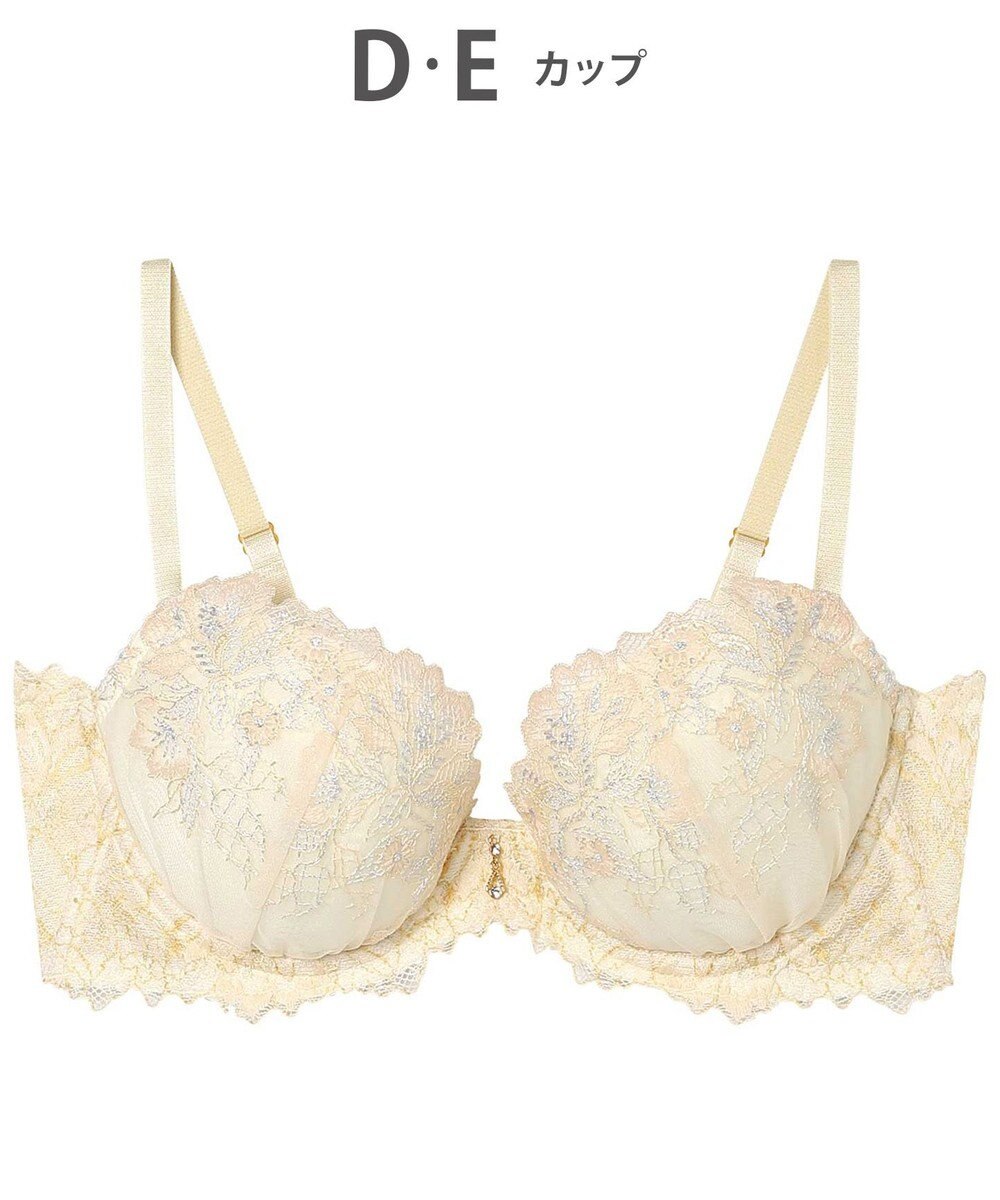 AMPHI ブラジャー ふっくらまる胸キープ 脇高設計 脇・背中スッキリ Gカップまで対応 大きいサイズ 【Hold Day Bra ホールドデイブラ】 BYJ305 アンフィ／ワコール 