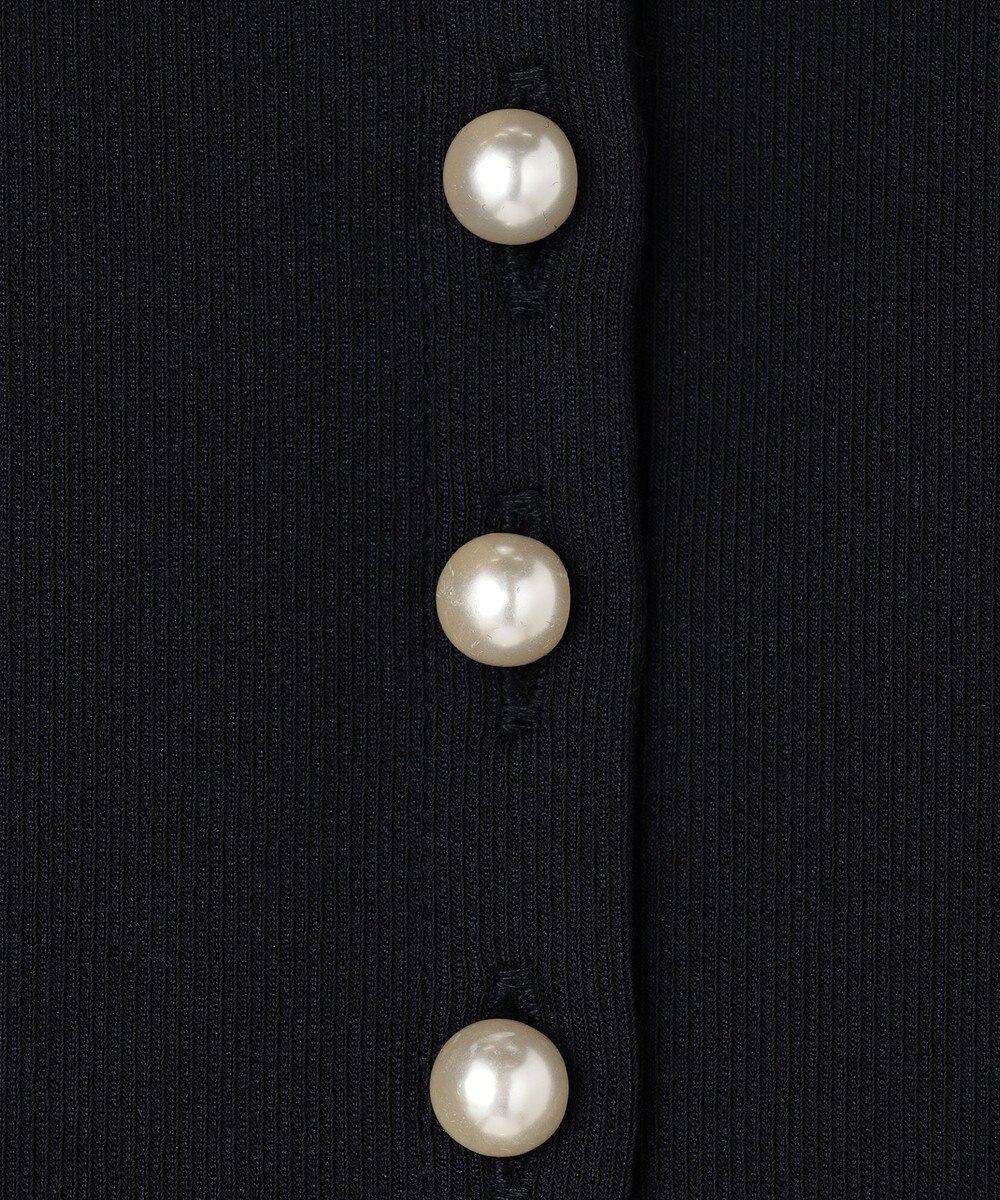 UNFILO ドライタッチリブ カーディガン 