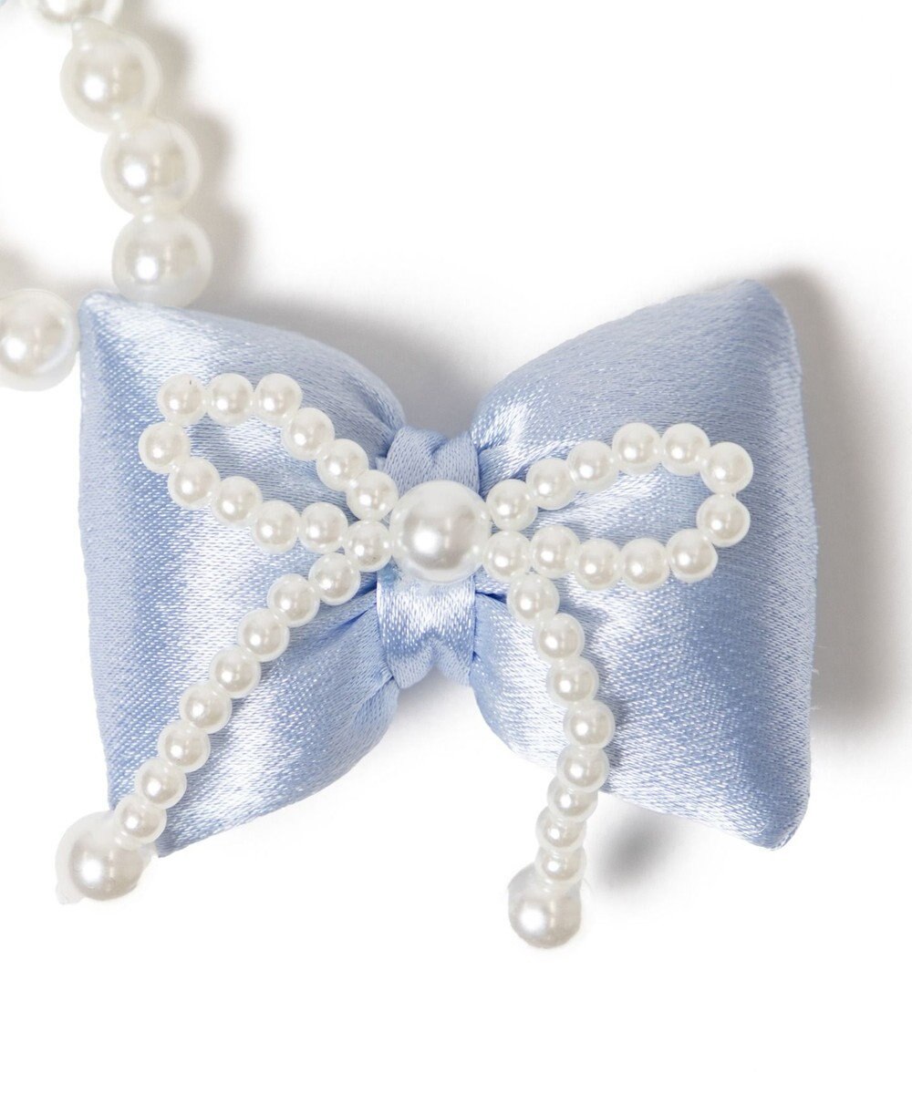 WEGO ダブルパールリボンキーホルダー 