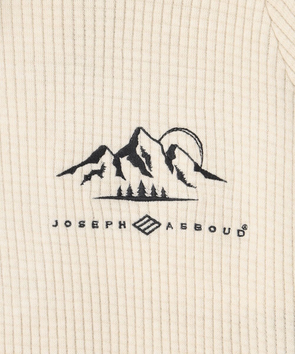 JOSEPH ABBOUD MOUNTAIN 【吸湿発熱/蓄熱保温/ソフト】ソフトウォームワッフル ポロシャツ 