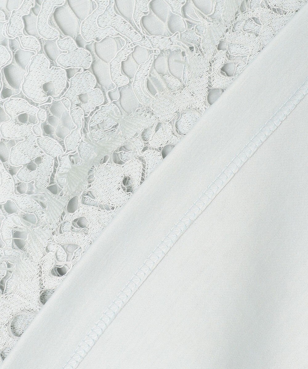 自由区 L 【洗える】レースコンビ Tシャツ 