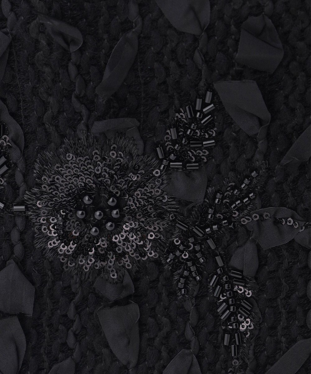 自由区 【カトリエムブーケ】Tweed a fleurs et rubans ドロストバッグ 