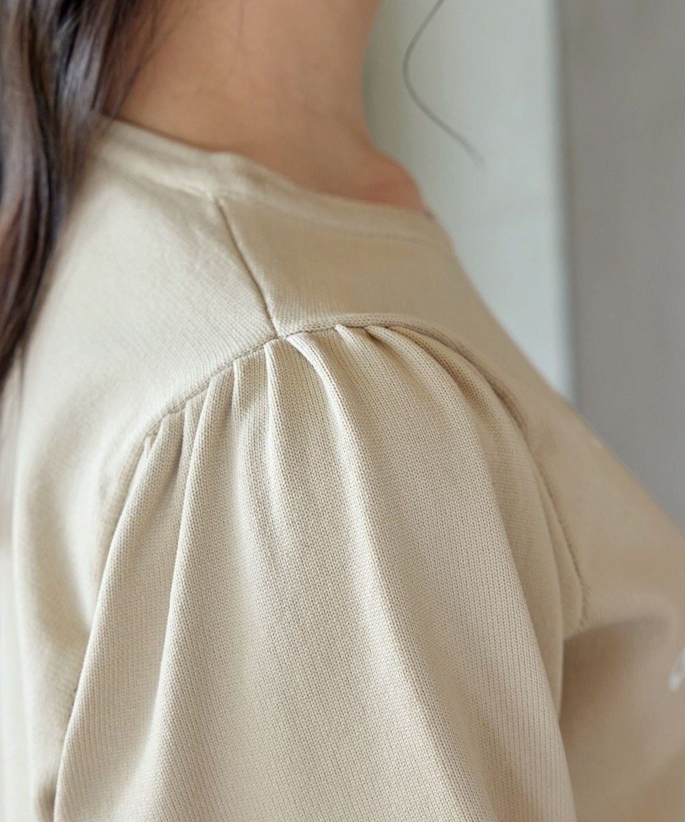 Tiaclasse 【洗える】フラワー刺繍ニットトップス 