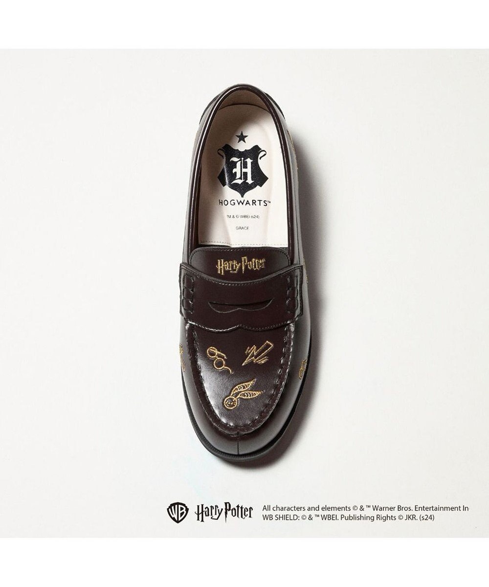 ing <ing>【ハリー・ポッターコラボレーション】刺繍モチーフローファー 
