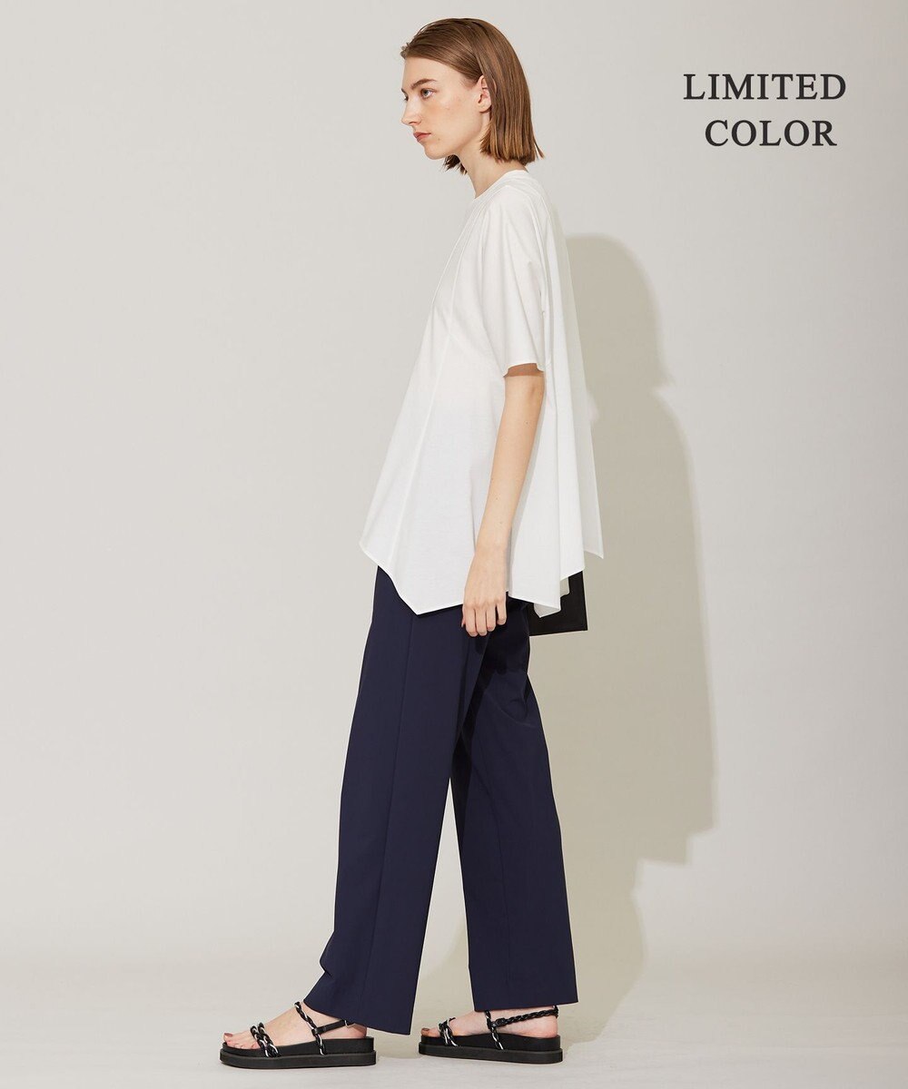 ICB L 【接触冷感・UVカット・速乾・洗える】マットスキューバ セミワイドパンツ 