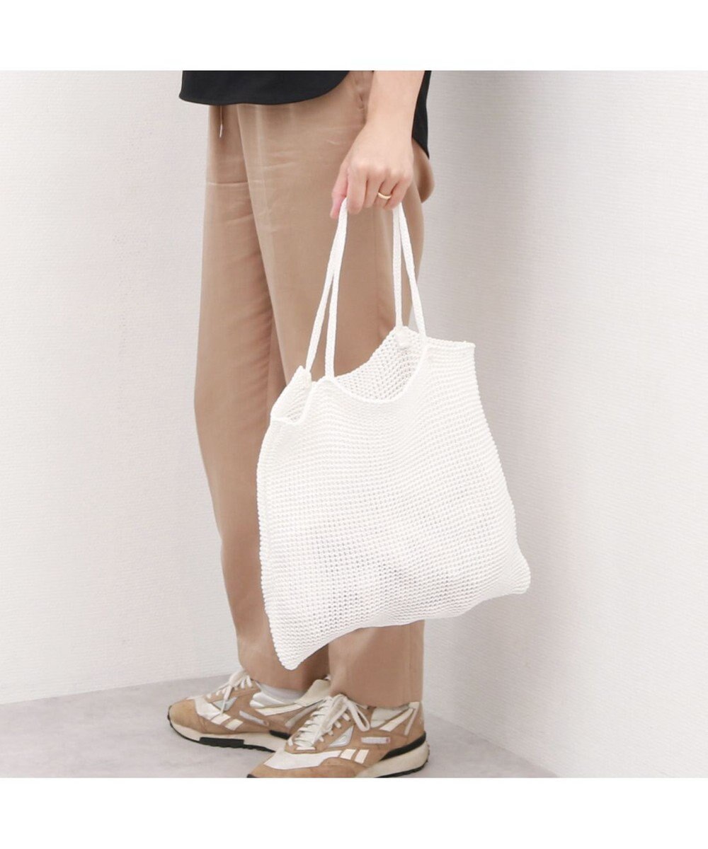 UNBILLION カシュカシュ cachecache / ラメ糸編みトートバッグ 