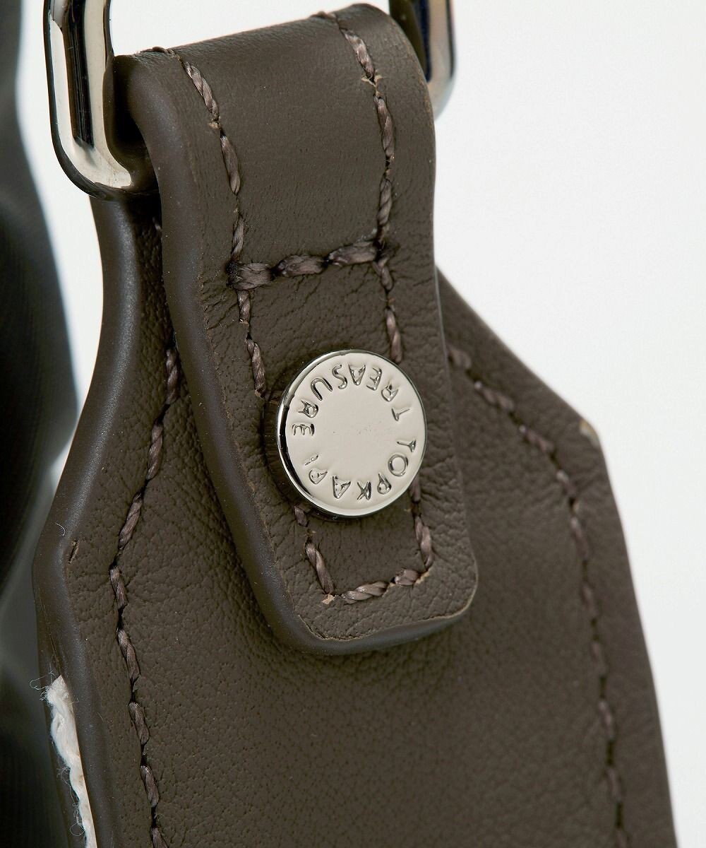 TOPKAPI 【TREASURE TOPKAPI】】ストライプハンドル ナイロン 2way ミニ トートバッグ 