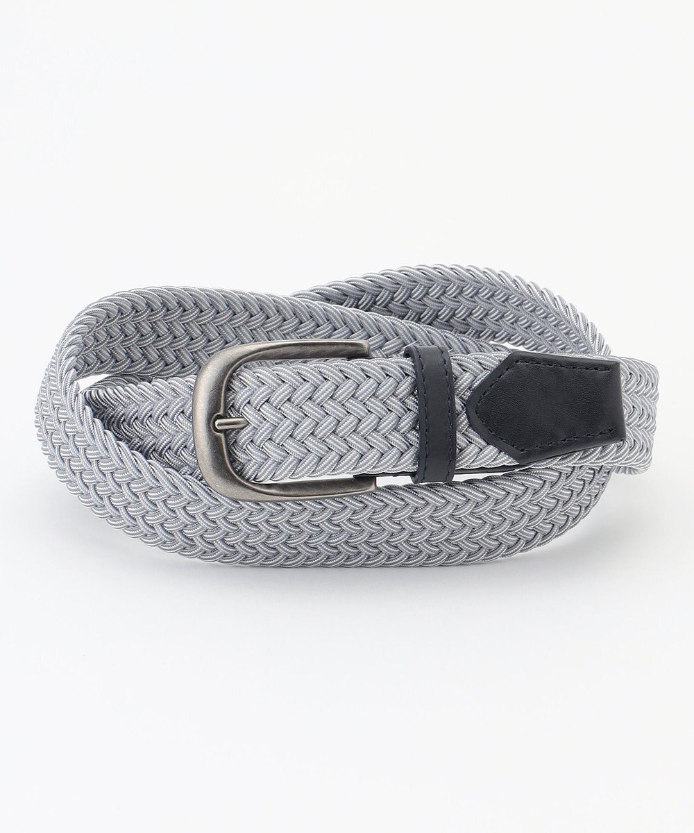 JOSEPH ABBOUD 【イタリア素材・ストレッチ・日本製】 ストレッチミックスブレイズ ベルト 