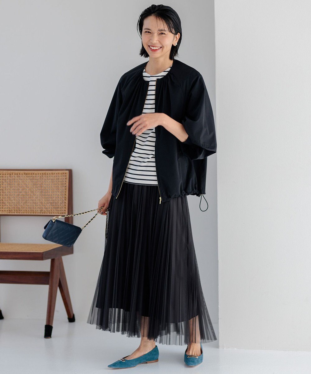 23区 S 【洗える/撥水加工】ナイロン2WAYストレッチ  ブルゾン 